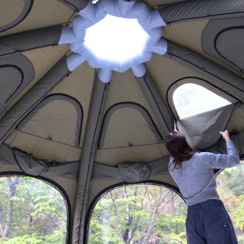 Coody Aurora Dome Forest Green - Luxury Inflatable Tent (2-4 person)