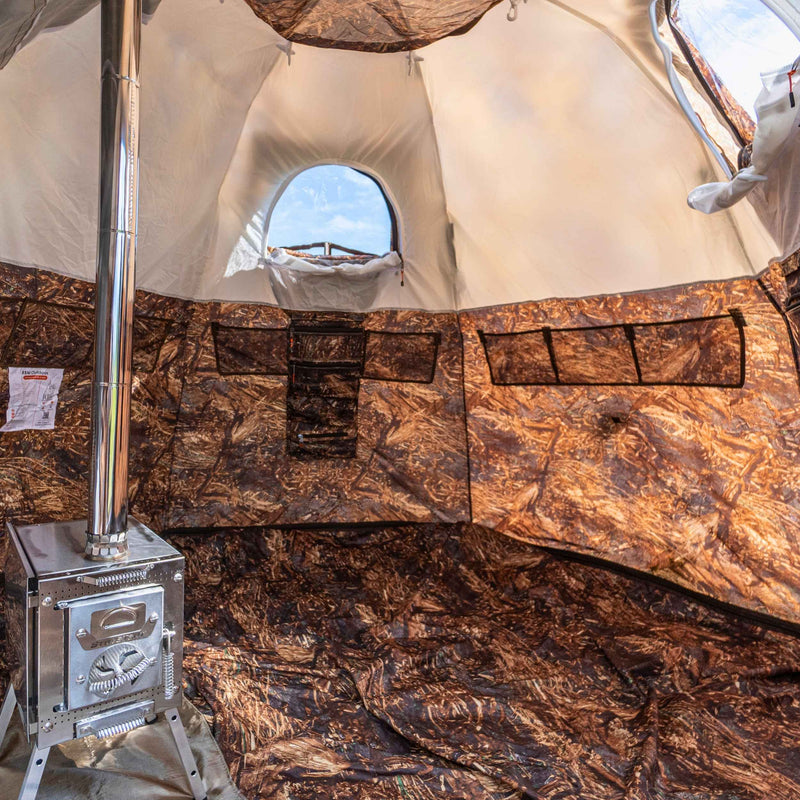 RBM All-Seasons tent  UP-2 Mini for 1-3 person + Wood Stove Caminus  S