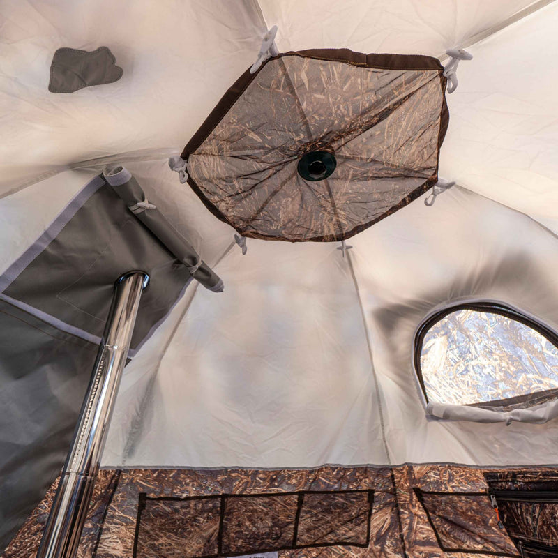 RBM All-Seasons tent  UP-2 mini for 1-3 person + Wood Stove Caminus S + Three-Layer Floor