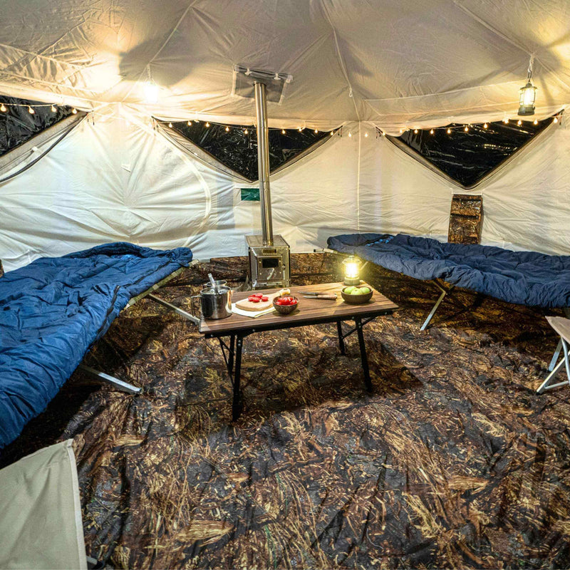 RBM Outdoors Hexagon - All-Seasons Double Layer Hot Tent for 2-9 person