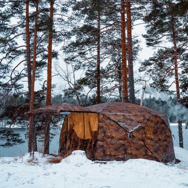 RBM Outdoors Hexagon - All-Seasons Double Layer Hot Tent for 2-9 person