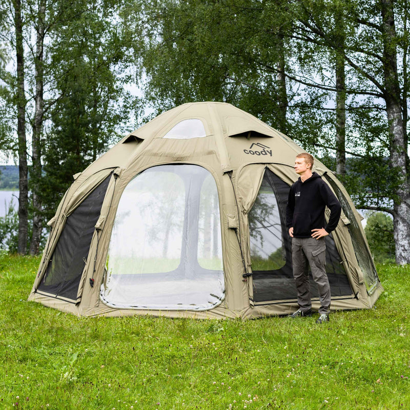Coody Aurora Dome Forest Green - Luxury Inflatable Tent (2-4 person)