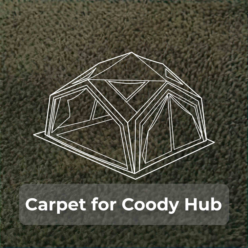 Coody Carpet – Tailored for Coody Hub Tent Forest Green