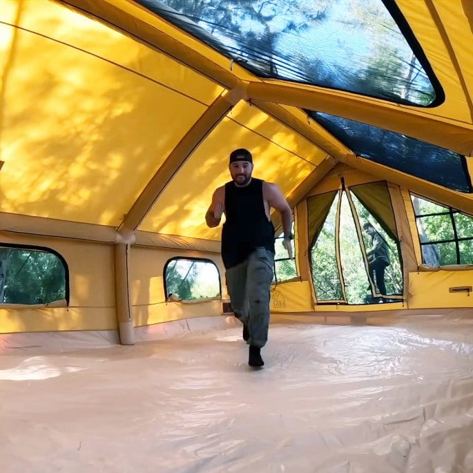 RBM Panda Large Sunny Beige - Inflatable Tent for Camping (2-6 person)