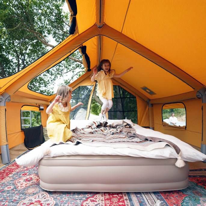 RBM Panda Large Sunny Beige - Inflatable Tent for Camping (2-6 person)