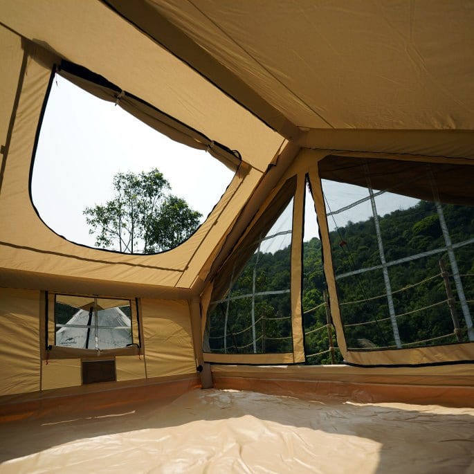 RBM Outdoors Panda Medium Sunny Beige Inflatable tent for Camping (1-4 person)