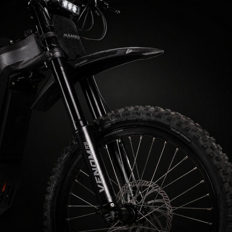 Rambo Venom RS Front Forks Dark Background