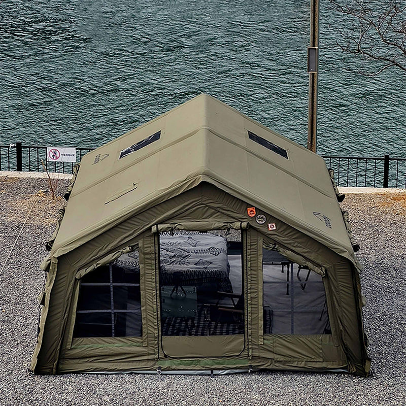 Coody 17.2 Forest Green (2-10 person) + RBM Wood Stove Caminus M