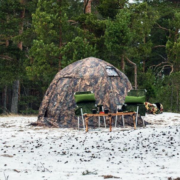 RBM Outdoors UP-2 - All-Seasons Double Layer Hot Tent for 2-4 person